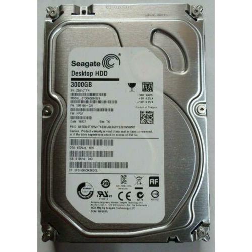 Disco Seagate Desktop HDD (ST3000DM001) SATA 3TB 6.0Gb/ 7200-RPM,64MB-Cache 3.5" Drive - MFerraz Tecnologia
