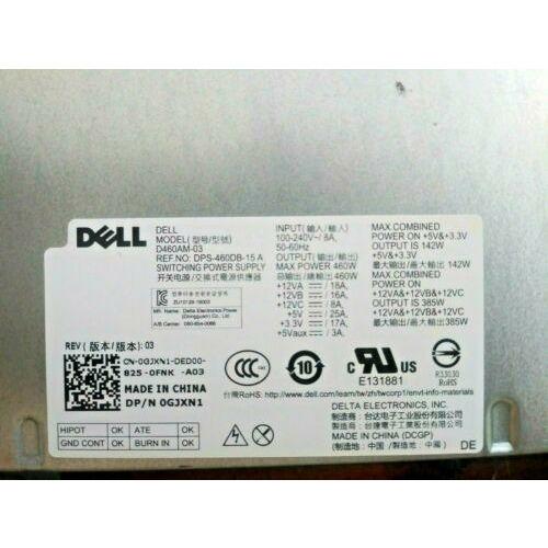 Fuente 0GJXN1 DELL XPS 8930 460 Watts Switching Power Supply D460AM-03 USA fast ship - AloinfoUSA