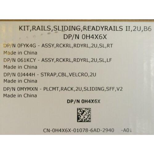 Trilhos H4X6X For Dell PowerEdge R510 R520 R530 R720 R730 2U B6 Sliding Ready Rails Kit - MFerraz Tecnologia