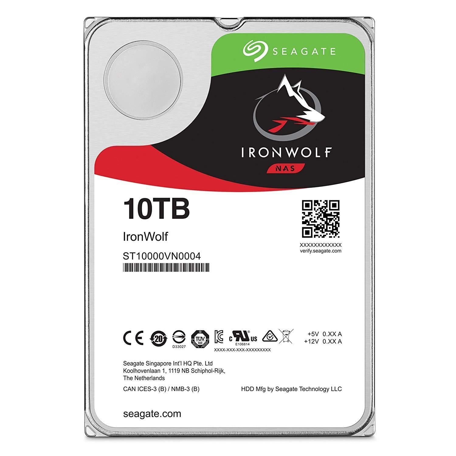 Seagate IronWolf 10TB NAS Internal Hard Drive HDD – 3.5 Inch SATA 6Gb/s 7200 RPM 256MB Cache for RAID Network Attached Storage (ST10000VN0004) - AloinfoUSA