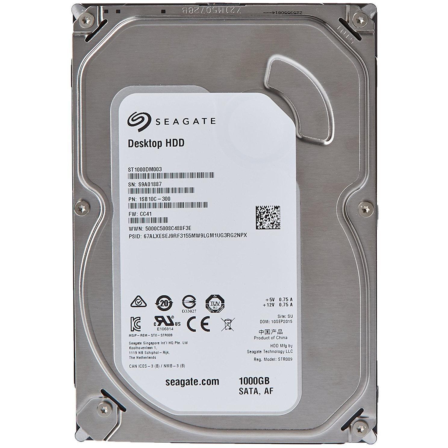 Seagate SATA 6Gb/s 3.5-Inch 4TB Desktop HDD (ST4000DM000) - AloinfoUSA
